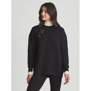 NWT Reiss Robyn Sweatshirt, Black/Oatmeal size M women $240
